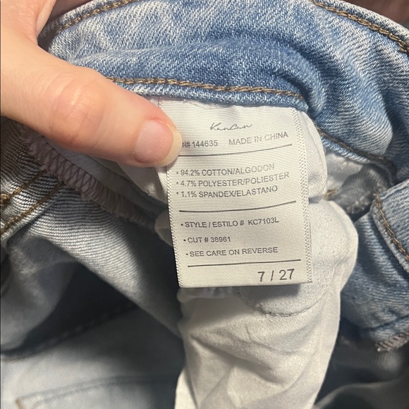 KanCan Light Blue Frayed Hem Jeans - Picture 4 of 4